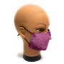 Mascherina facciale lavabile  Elite Lurex pink  protettiva individuale antigoccia ELI52