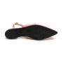 Scarpe donna Elite sabot con tallone aperto a punta in pelle colore rosa/ senape DS22EL09 4523