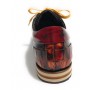 Scarpe uomo harris sneaker punta e tallone pelle stampa cocco shade rosso/ nero U17HA73