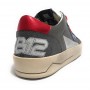 Scarpa uomo 4B12 sneakers in pelle asphalt/ red all over US23QB09 KYLE-U733