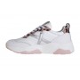 Scarpe donna Munich sneaker Wave 127 in pelle bianco/ rosa animalier DS23MU06 8770127