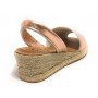 Sandalo minorchina Ska Shoes fondo corda Creta tc 40 laminato rosa DS22SK22