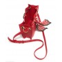 Borsa donna Love Moschino tracolla ecopelle rosso con foulard BS23MO145 JC4215