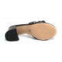 Scarpe donna sandalo Gold&gold TC 55 ecopelle nero con strass DS21GG41