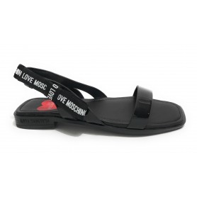 Scarpe donna Love Moschino sandalo in ecopelle nero DS22MO17 JA16212G