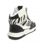 Scarpe donna Gaëlle sneaker alto vintage nero/ bianco/ zebra DS21GE10 GBDS2259