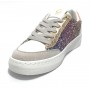 Scarpe donna sneaker Gold&gold ecopelle white/ glitter pink DS23GG12 GB671