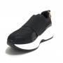 Scarpe donna sneaker running senza lacci con zeppa Gold&gold nero/ leopardo D20GG12