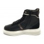 Scarpe donna US Polo sneaker alto Cardi006 in pelle black/ silver D23UP10