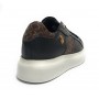 Scarpe donna US Polo sneaker Cardi009 in pelle black/ brown D23UP01
