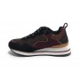 Scarpe donna US Polo sneaker Layla001 in pelle/ tessuto black/ brown D23UP07