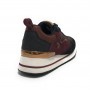 Scarpe donna US Polo sneaker Layla001 in pelle/ tessuto black/ brown D23UP07
