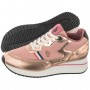 Scarpe donna US Polo sneaker running Livy in ecopelle/ mesh nude DS21UP01