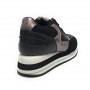 Scarpe donna US Polo sneaker running Sylvi 001C in suede/ ecopelle black/ peltro D23UP05