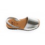 Sandalo donna minorchina Ska Shoes Ibiza in pelle silver DS22SK18