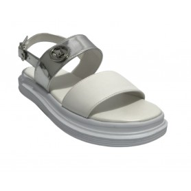 Scarpe Liu-Jo sandalo Marty 522 white/ silver ZS23LJ09 4A3725