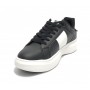 Scarpe U.S. Polo sneaker Jewel 008 in ecopelle black/ white uomo U23UP13