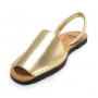 Sandalo da donna minorchina Ska Shoes mod. Ibiza in pelle gold DS22SK26