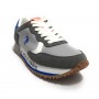 Scarpe U.S. Polo sneaker running Cleef 001A in pelle e nylon ligth grey US23UP12
