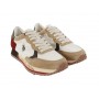 Scarpe U.S. Polo sneaker running Cleef 001A in suede light brown/ red nylon white US23UP14