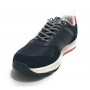 Scarpe U.S. Polo sneaker running Lyam 001 in ecopelle e tessuto dark blue US22UP19