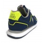 Scarpe U.S. Polo sneaker running Nobil 004 in ecopelle e tessuto blu US22UP23