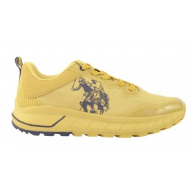 Scarpe U.S. Polo sneaker running Seth001 in ecopelle/ tessuto mesh giallo uomo US23UP08