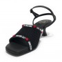 Scarpe donna Love Moschino sandalo TC 60 tessuto/ pelle nero DS23MO18 JA16395
