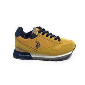 Scarpe US Polo sneaker Nobik 001 ecosuede/ nylon yellow Z23UP03
