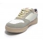 Sneaker Aeronautica Militare running in pelle bianco/ grigio US23AR06 231SC235PL178
