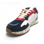 Sneaker Aeronautica Militare running in suede/ nylon bianco/ blu/ rosso US23AR11 231SC214