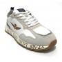 Sneaker Aeronautica Militare running in suede/ nylon bianco/ grigio US23AR12 231SC214