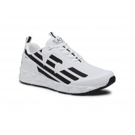 Sneaker EA7 Emporio Armani training mesh rubber white/ black US22EA04 X8X033