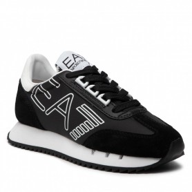 Sneaker EA7 Emporio Armani training tessuto/ pelle black/ white unisex US23EA07 X8X101