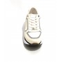 Sneaker running Apepazza mod. Raina fondo zeppa in pelle/ tessuto bianco donna D21AP07