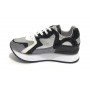 Sneaker running  Roxy in pelle/ glitter black/ silver DS22AP03 S2RSD20