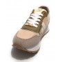 Sneaker running Apepazza Rubye in pelle/ tessuto beige donna DS22AP06 S2RSD19