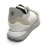 Sneaker running Rubye in pelle/ tessuto white/ silver donna DS22AP01 S2RSD19