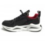 Sneaker running EA7 Emporio Armani training ecopelle/ tessuto nylon black/ red US23EA12 X8X143