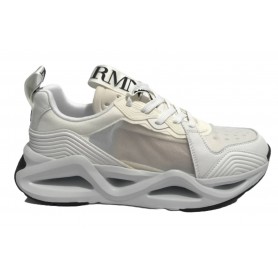 Sneaker running EA7 Emporio Armani training ecopelle/ tessuto nylon white US23EA13 X8X143