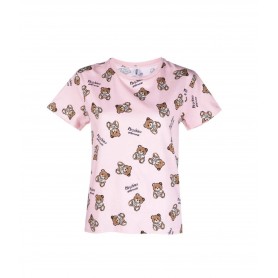 T shirt donna Moschino logo bear rosa ES23MO22 V6A0704 4417