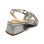 Sandalo Kess TC 45 Metal grain silver pelle DS23KE01 23121
