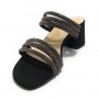 Sandalo Kess TC 65 in pelle scamosciata nero DS23KE08 23153