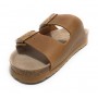 Scarpe donna Genuins sandalo Hawaii pelle scamosciata clay DS23GN02 G104366