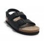 Scarpe uomo Genuins sandalo Congo pelle black US23GN04 G104357