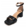 Scarpa donna Gold&gold sandalo con tacco ecopelle nero DS23GG18 GD812