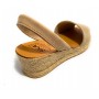 Sandalo minorchina Ska Shoes fondo corda Creta tc 40 pelle nabuk beige DS22SK11