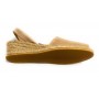 Sandalo minorchina Ska Shoes fondo corda Creta tc 40 pelle nabuk beige DS22SK11