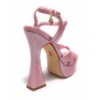 Scarpa donna Gold&gold sandalo con tacco ecopelle rosa DS23GG21 GD821