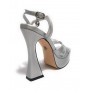 Scarpa donna Gold&gold sandalo con tacco ecopelle silver DS23GG35 GD821